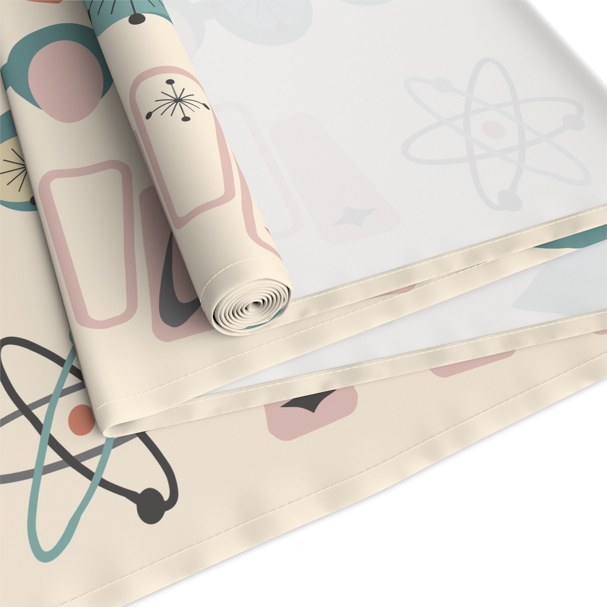 Atomic 1950s Mid Century Modern Retro Table Runner