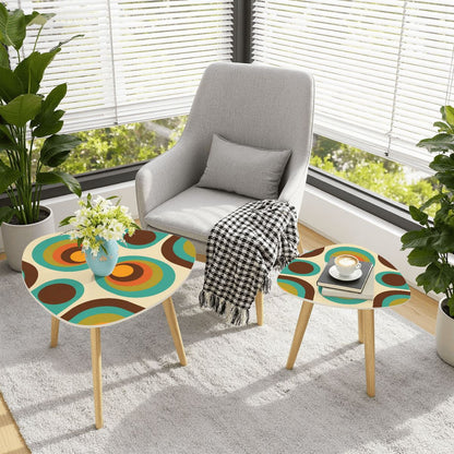 Groovy 70s Mod Mid Century Modern Retro Nesting Tables