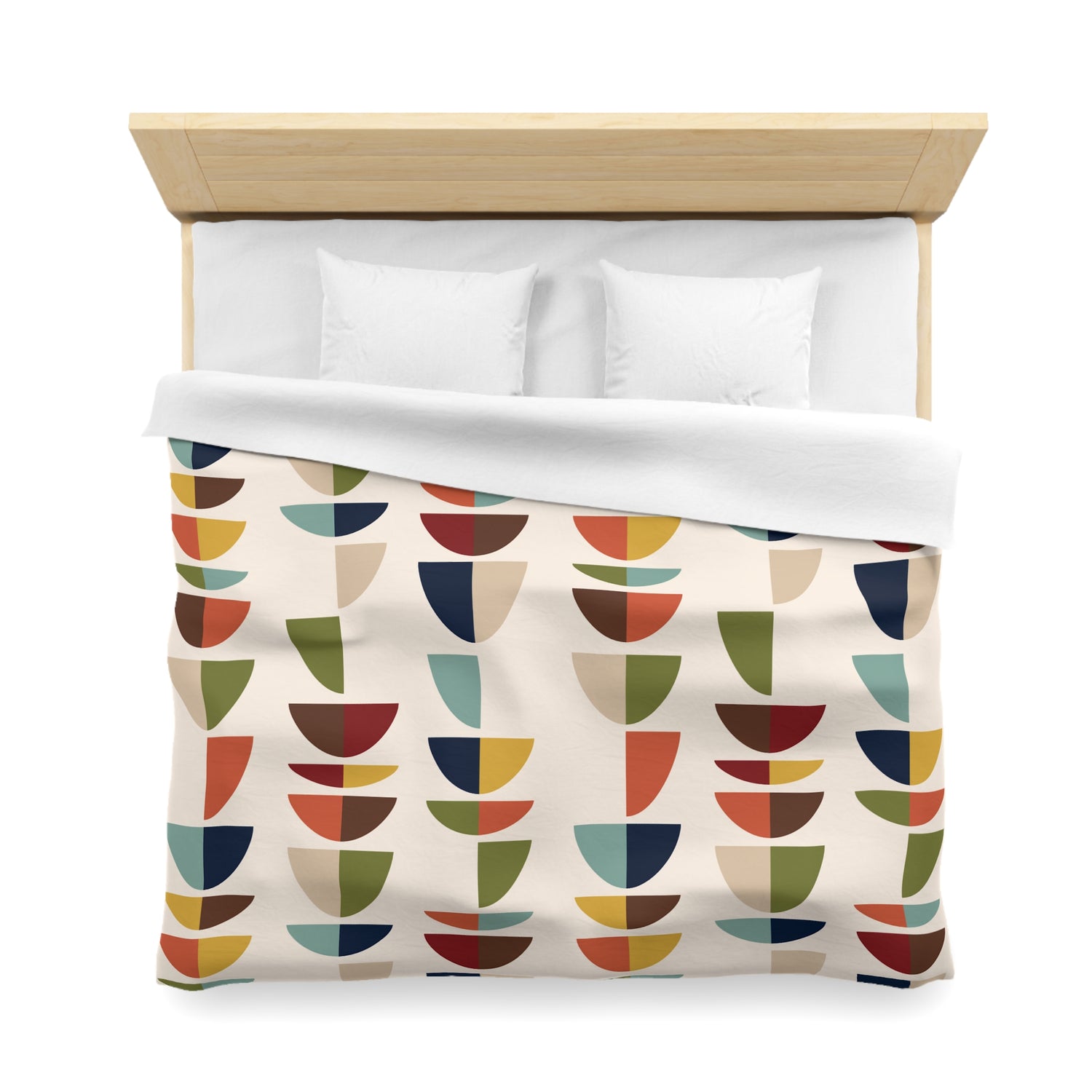 Mid Century Modern Retro Geometric Abstract MCM Duvet Cover