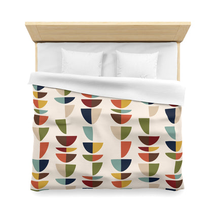 Mid Century Modern Retro Geometric Abstract MCM Duvet Cover