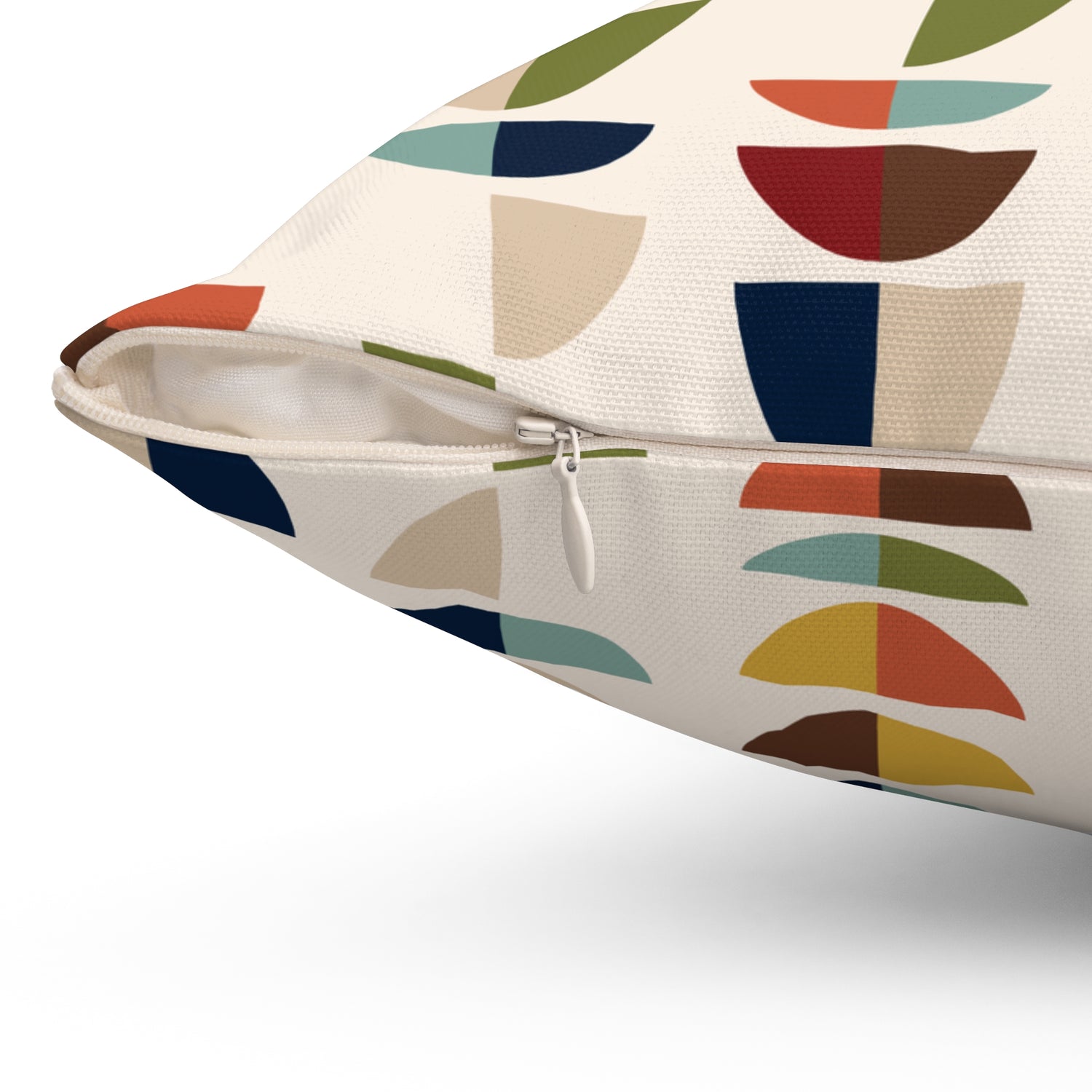 Mid Century Modern Retro Geometric Abstract MCM Throw Pillow