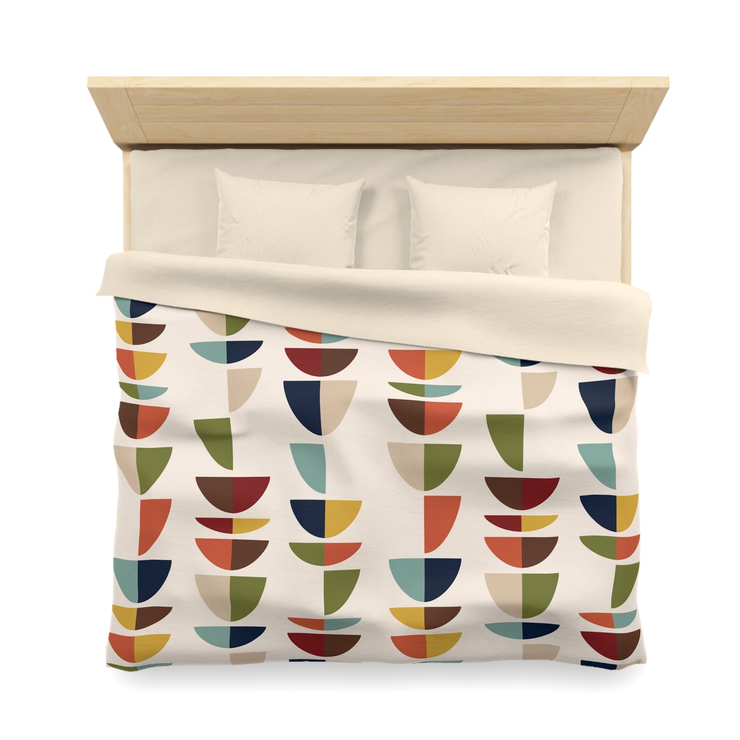 Mid Century Modern Retro Geometric Abstract MCM Duvet Cover