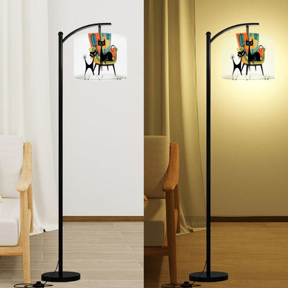 Atomic Cat Mid Century Modern Retro 1950s Lounge Art Lamp Shade