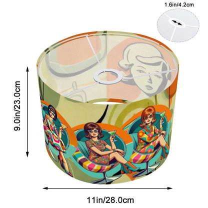 Groovy 60s Vintage Mod Girls Mid Century Modern Retro Lamp Shade