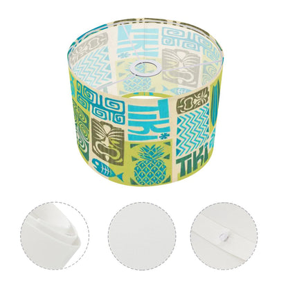Tropical Tiki Polynesian Lamp Shade, Retro Mid Century Modern Exotica
