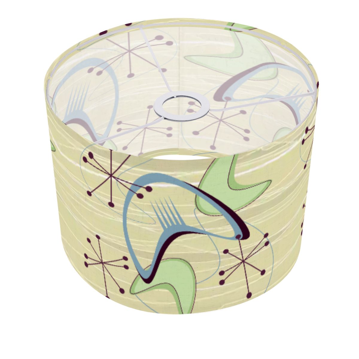 Atomic Boomerang Starburst Mid Century Modern Lamp Shade