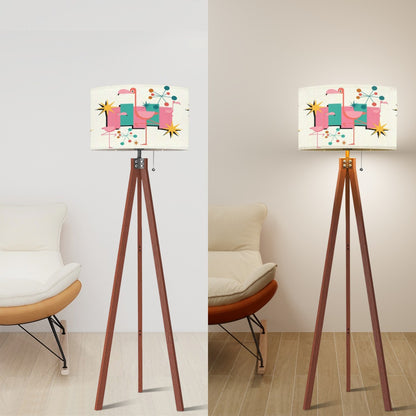 Kitschy 1950s Palm Springs Flamingo Mid Century Modern Lamp Shade