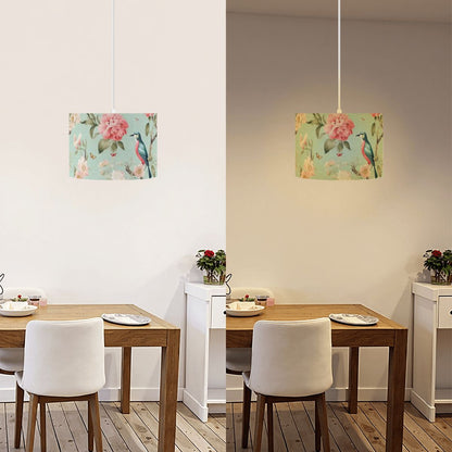 Chinoiserie Bird and Peony Ceiling Pendant Lamp, Hanging Light