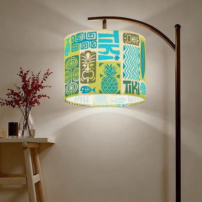 Tropical Tiki Polynesian Lamp Shade, Retro Mid Century Modern Exotica