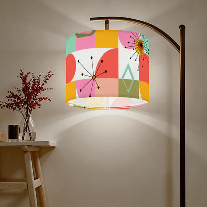Atomic Starburst Abstract Mid Century Modern Retro Lamp Shade