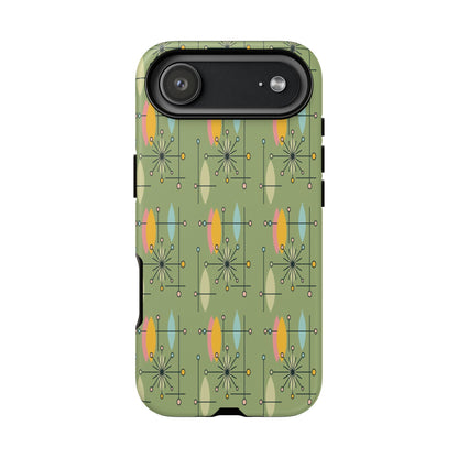 Sputnik Atomic MCM 50s Starburst iPhone Case