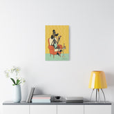 Kate McEnroe New York 1950s Anthropomorphic Poodle Wall Art, Retro Cocktail Kitsch CanvasCanvas Wall Art16615690497031003308