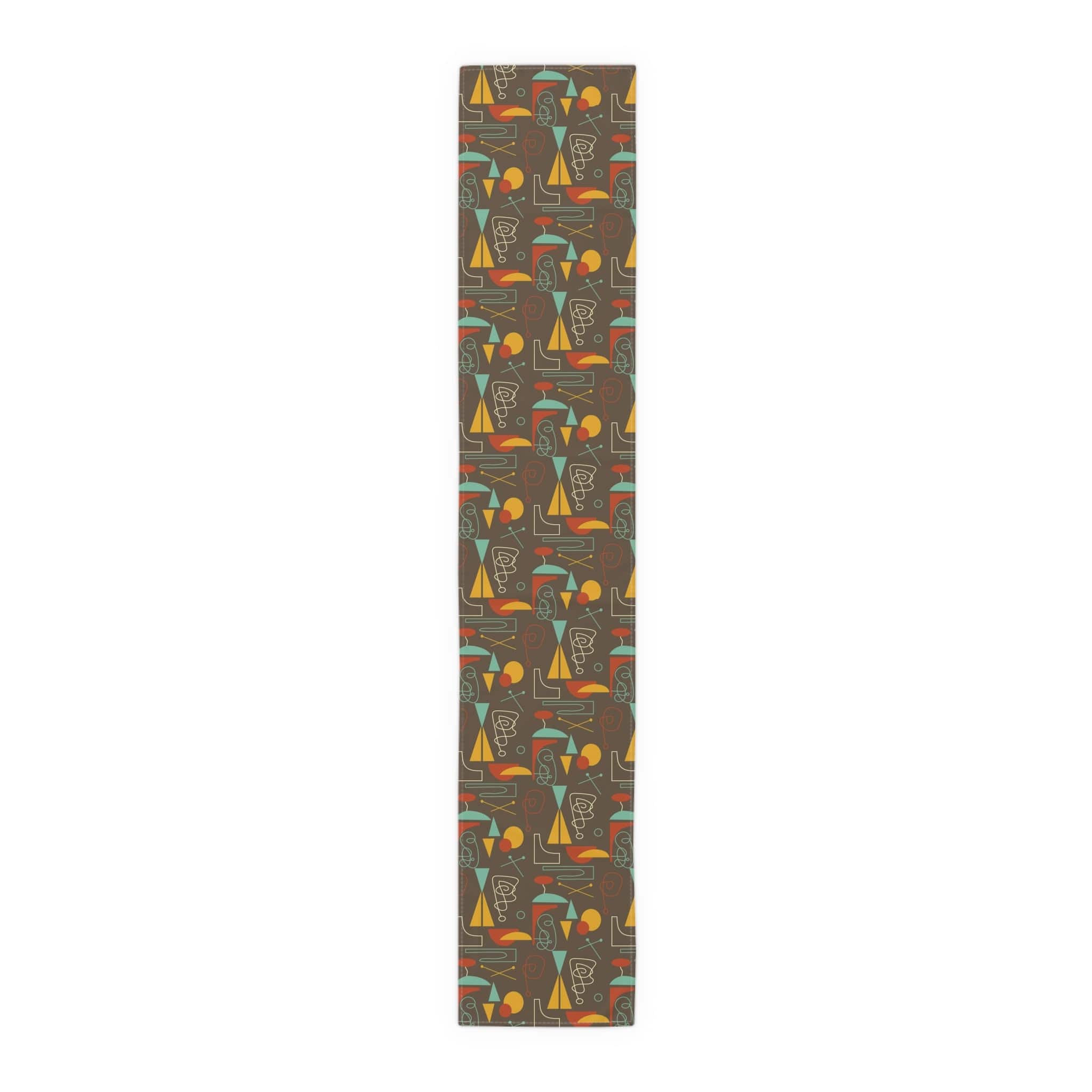 Kate McEnroe New York 1950s Atomic Retro Mid Century Modern Geometric Abstract Table Runner (Cotton, Poly)Table Runners11430722716878380511
