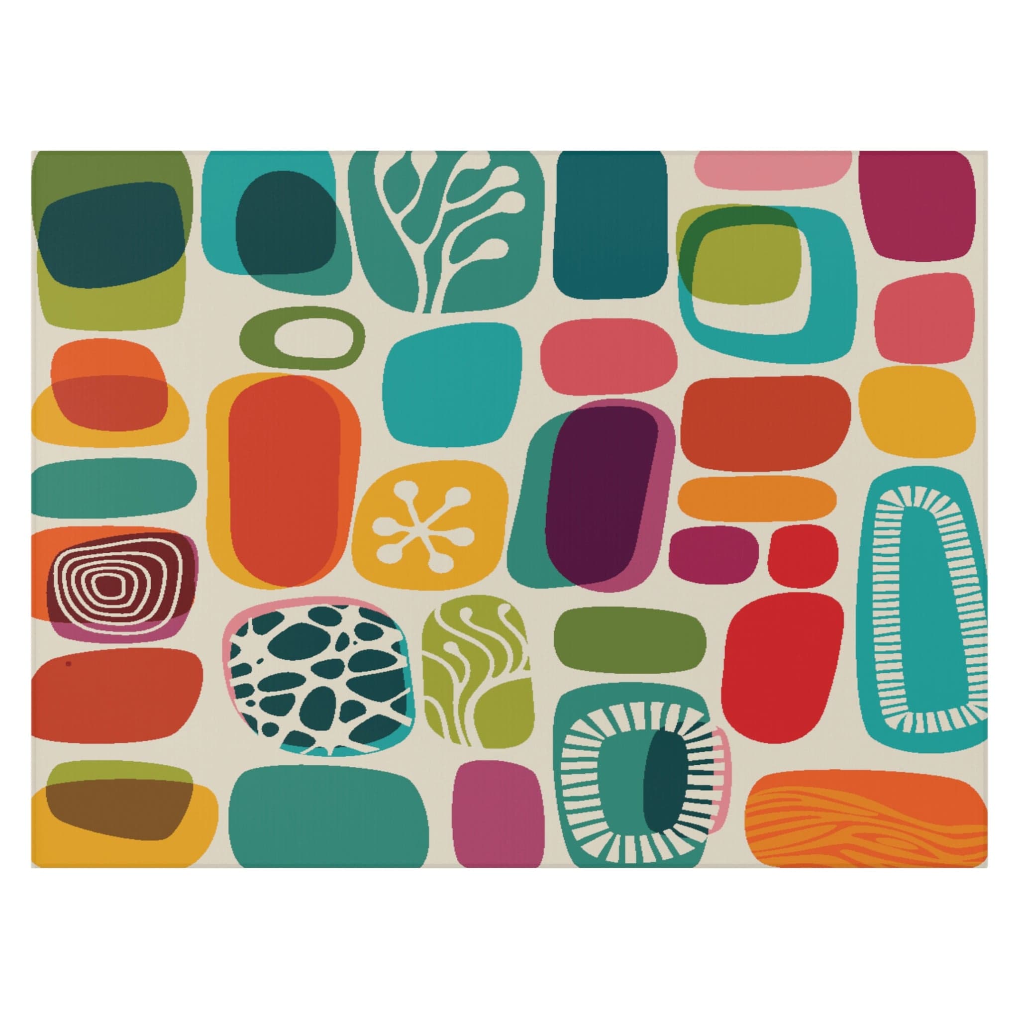 Kate McEnroe New York 1950s Mid Century Modern Amoeba Area RugRugs27438072816631990908