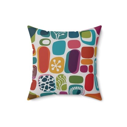 Kate McEnroe New York 1950s Mid Century Modern Amoeba Throw Pillow with InsertThrow Pillows12373005411607306653