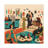 Kate McEnroe New York 1950s Mid Century Modern Halloween Cocktail Party Canvas Wall ArtCanvas Wall Art22082105667541700666