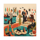 Kate McEnroe New York 1950s Mid Century Modern Halloween Cocktail Party Canvas Wall ArtCanvas Wall Art22082105667541700666