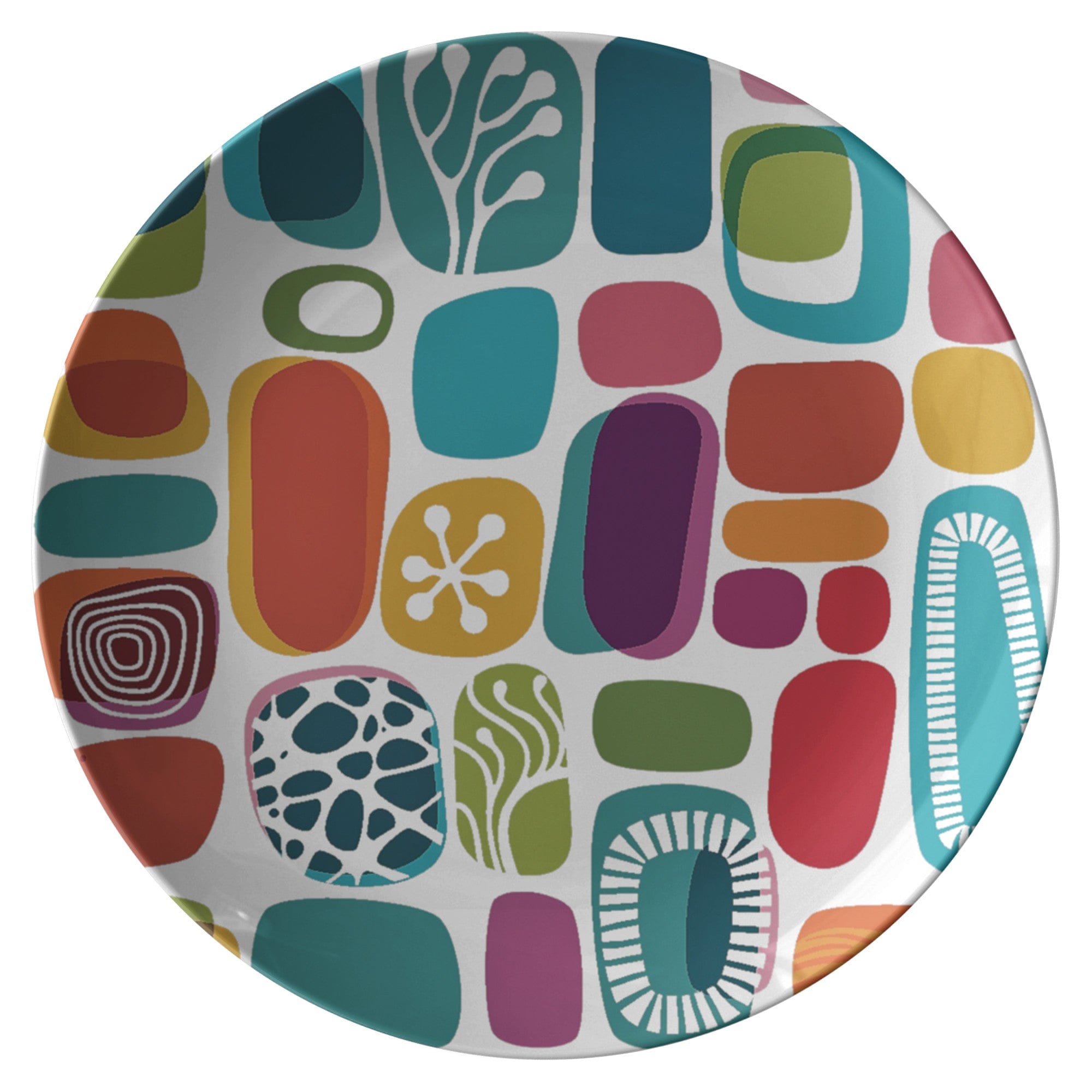Kate McEnroe New York 1950s Retro Mid Century Modern Amoeba Dinner PlatesPlatesP20 - AMO - EBA - 23S