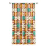 Kate McEnroe New York 1950s Retro Mid Century Modern Geometric Window CurtainsWindow Curtains50x84 - SinglePanel