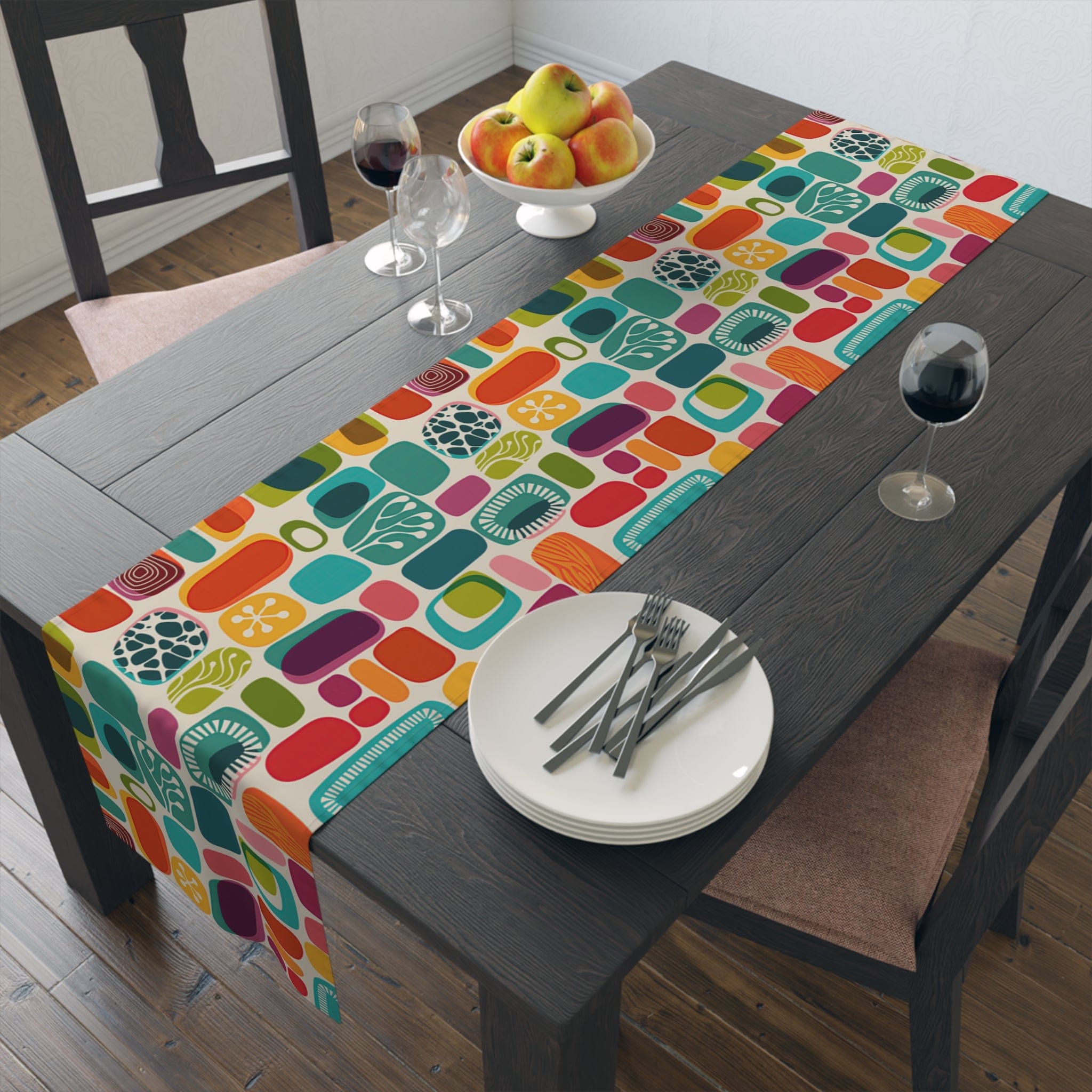 Kate McEnroe New York 1960s Mid Century Modern Retro Amoeba Table RunnerTable Runners14726820534161273526