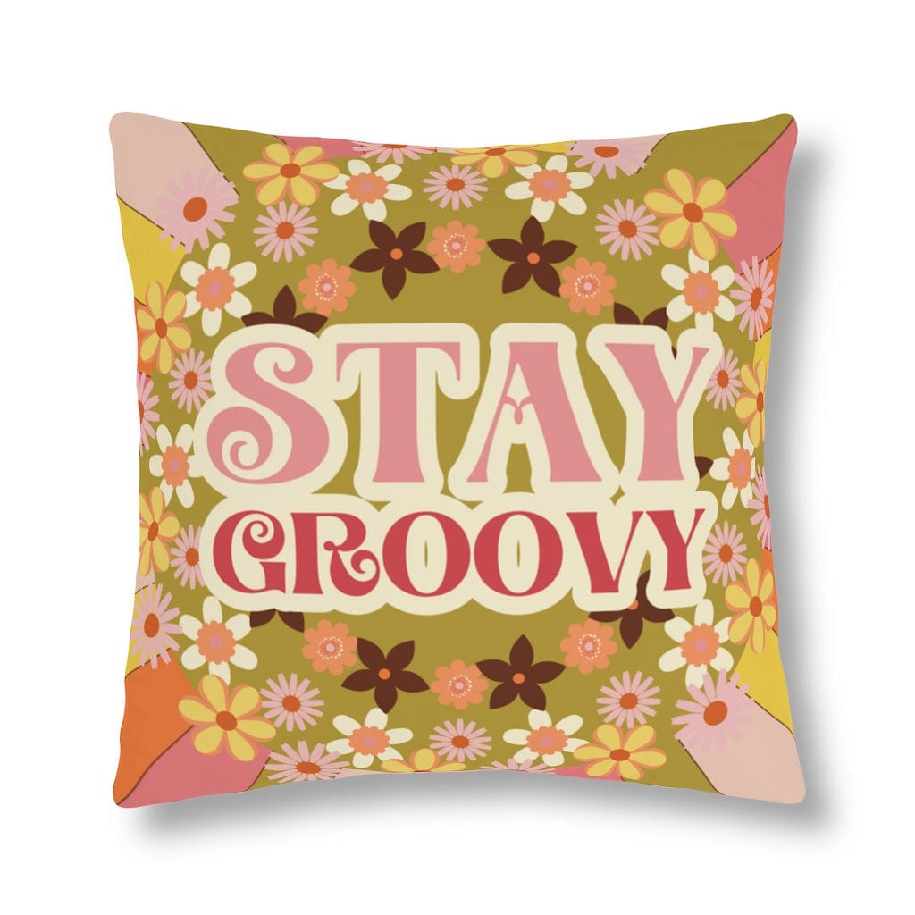 Kate McEnroe New York 1960s Mid Century Modern Retro Floral Indoor Outdoor PillowThrow Pillows30639533029312848465