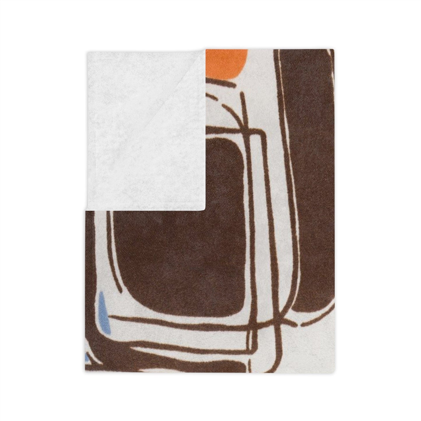 Printify 1960s Mid Century Modern Retro Vintage Geometric Abstract Blanket Home Decor
