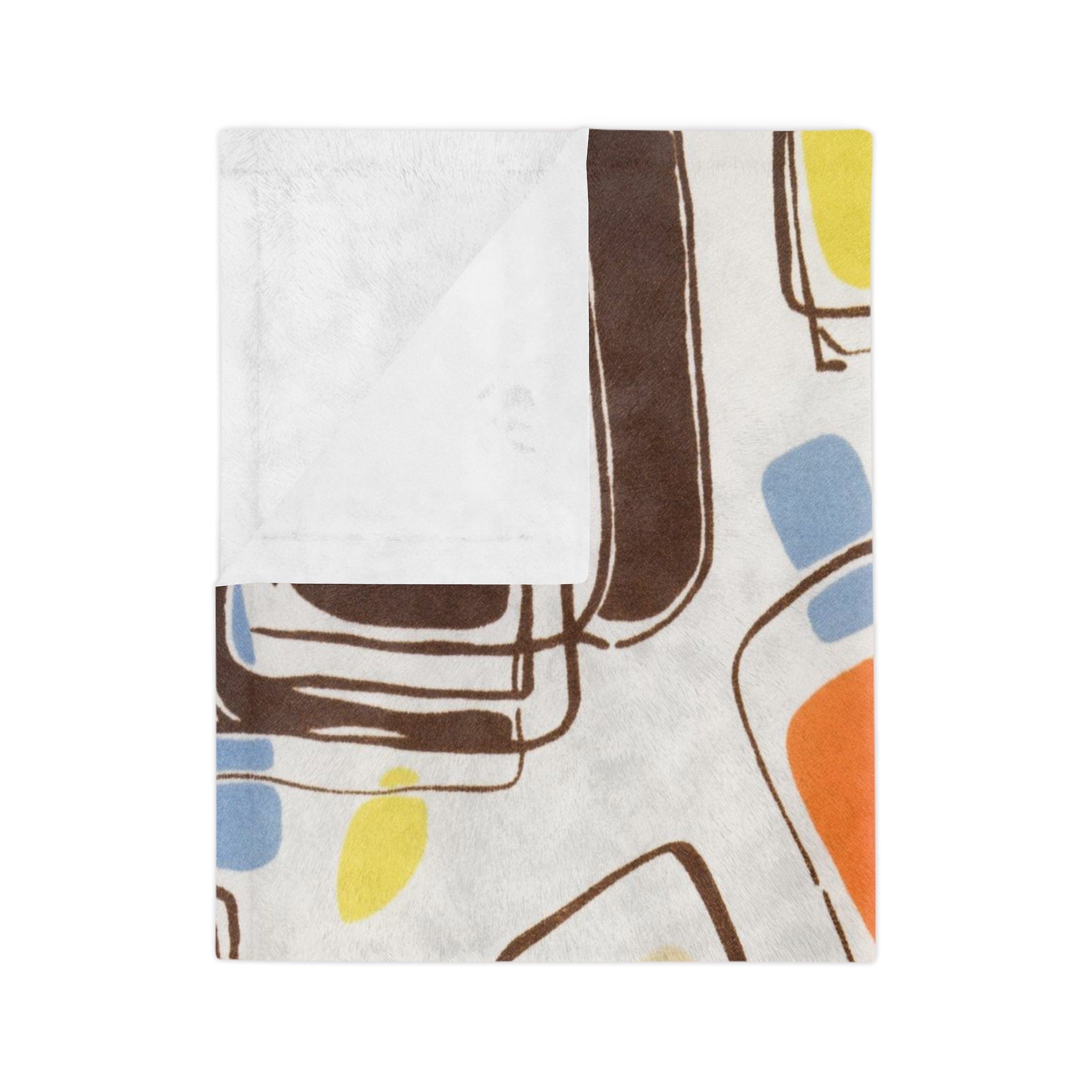 Kate McEnroe New York 1960s Mid Century Modern Retro Vintage Geometric Abstract Blanket Blankets
