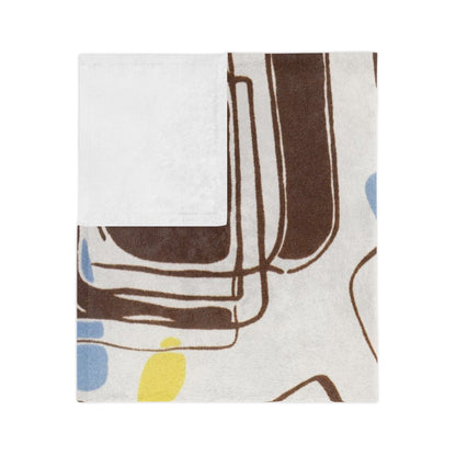Printify 1960s Mid Century Modern Retro Vintage Geometric Abstract Blanket Home Decor