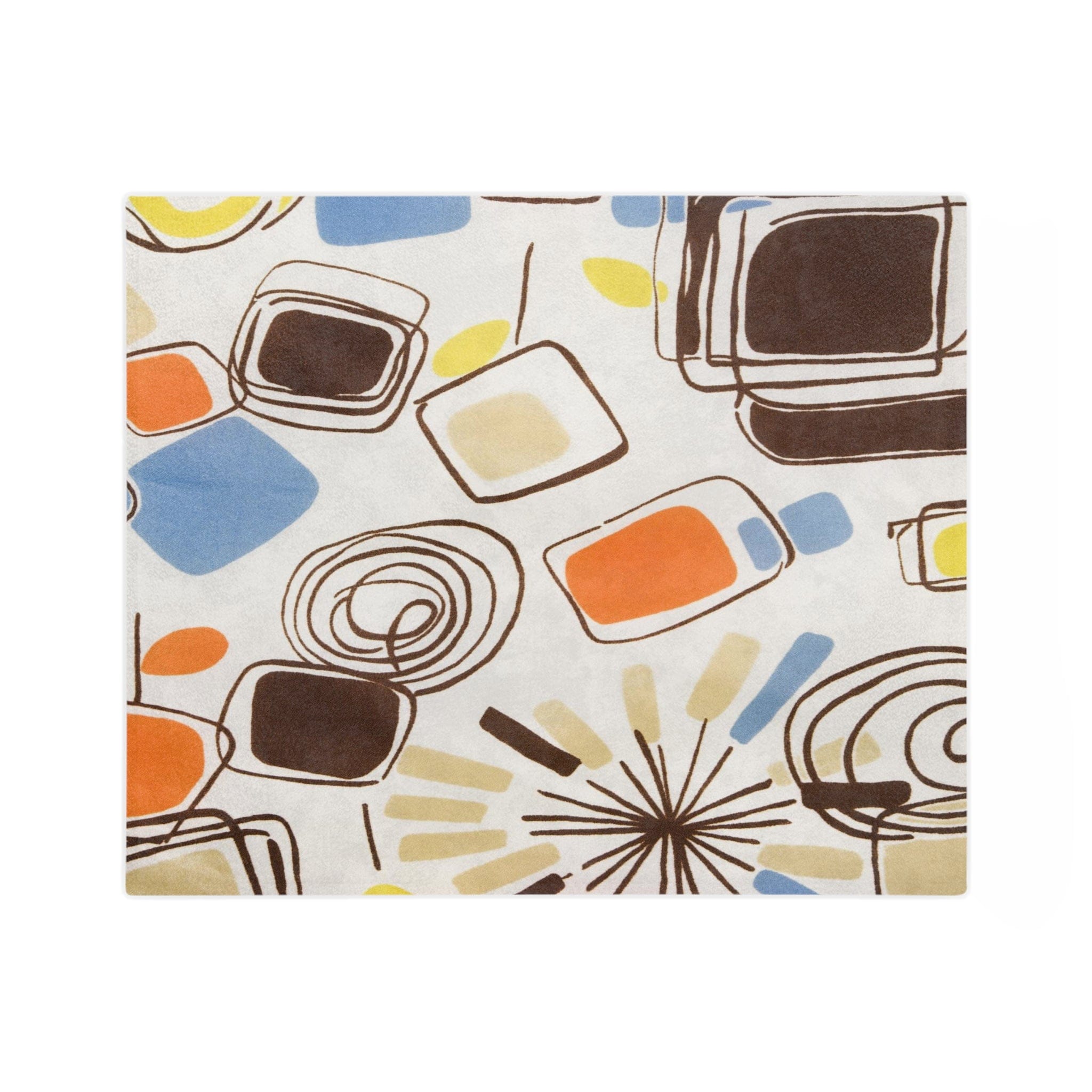 Kate McEnroe New York 1960s Mid Century Modern Retro Vintage Geometric Abstract BlanketBlankets93458108030196853094