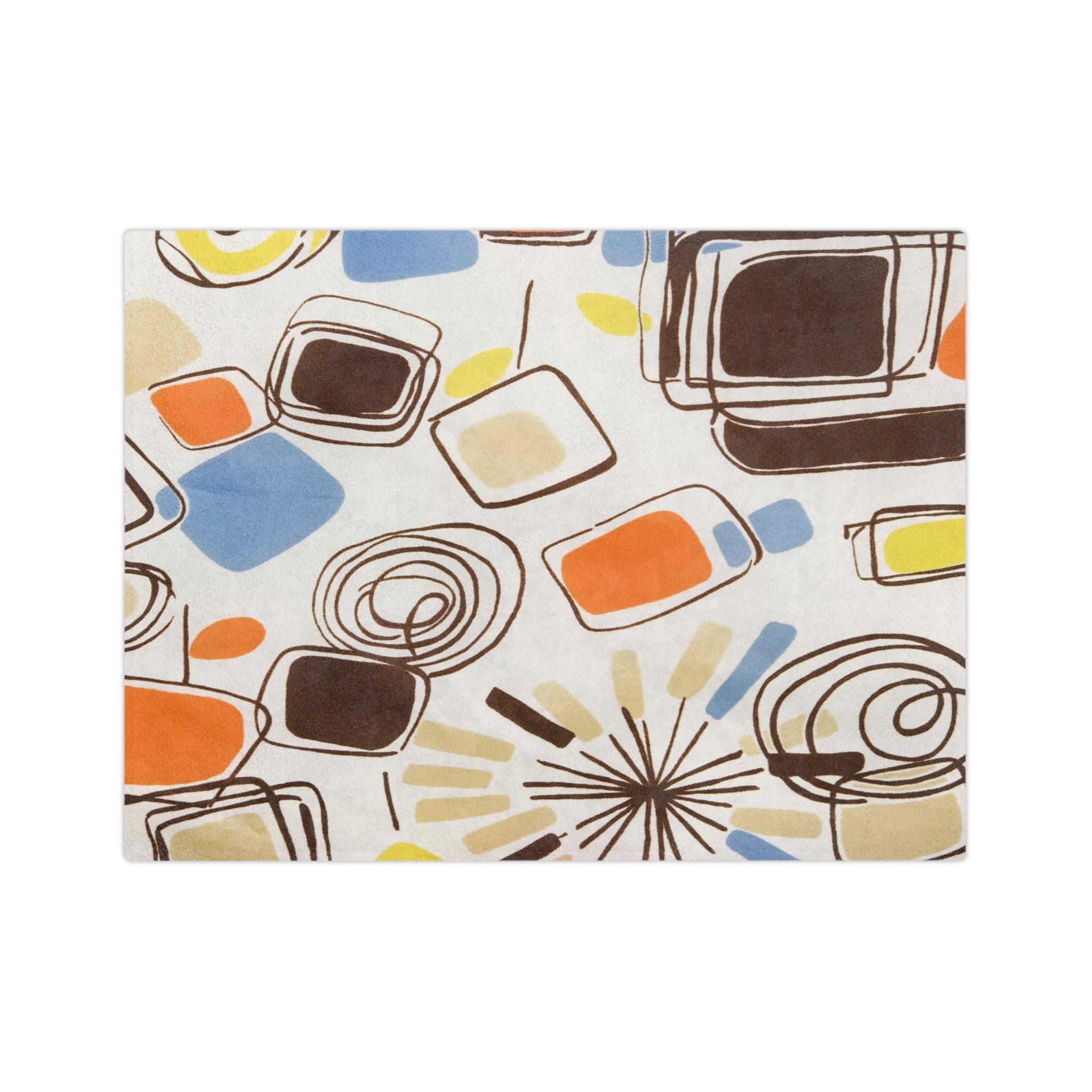 Kate McEnroe New York 1960s Mid Century Modern Retro Vintage Geometric Abstract BlanketBlankets93458108030196853094