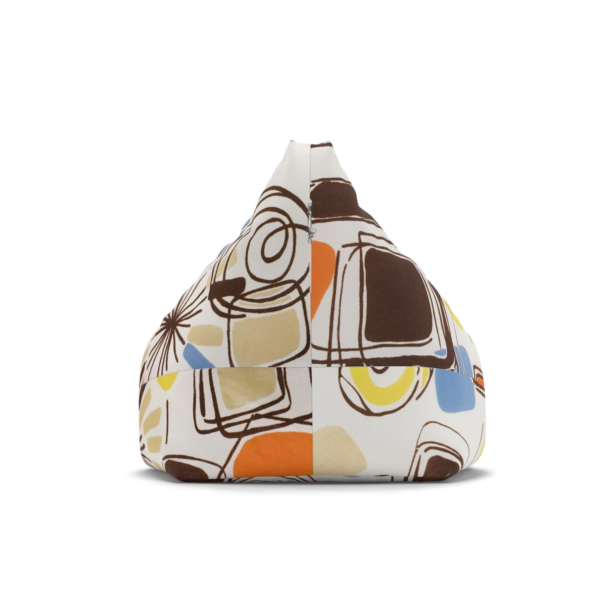 Kate McEnroe New York 1960s Mid Mod Retro Vintage Geometric Abstract Bean Bag Chair CoverBean Bag Chair Covers13103427314597615271