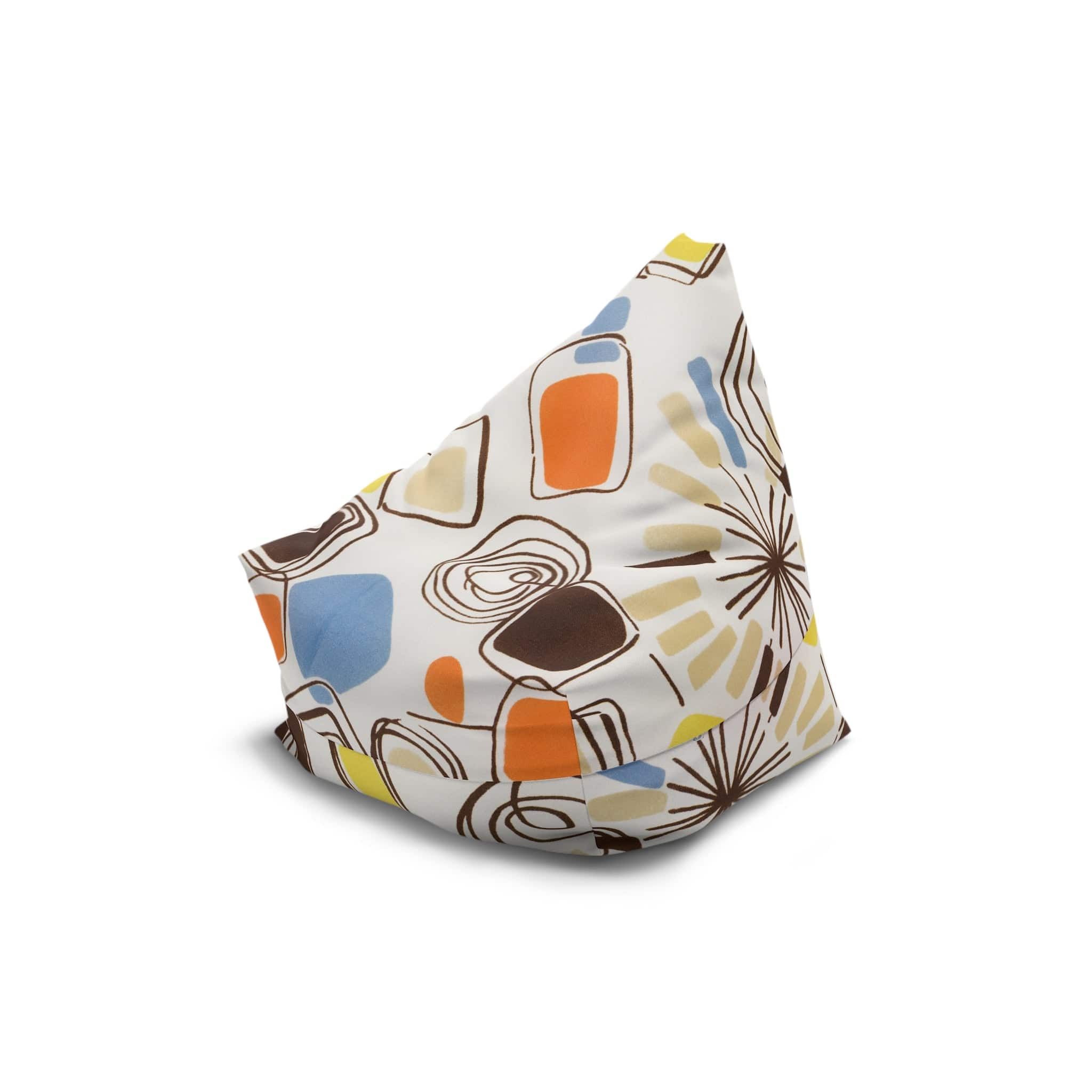 Kate McEnroe New York 1960s Mid Mod Retro Vintage Geometric Abstract Bean Bag Chair CoverBean Bag Chair Covers13103427314597615271