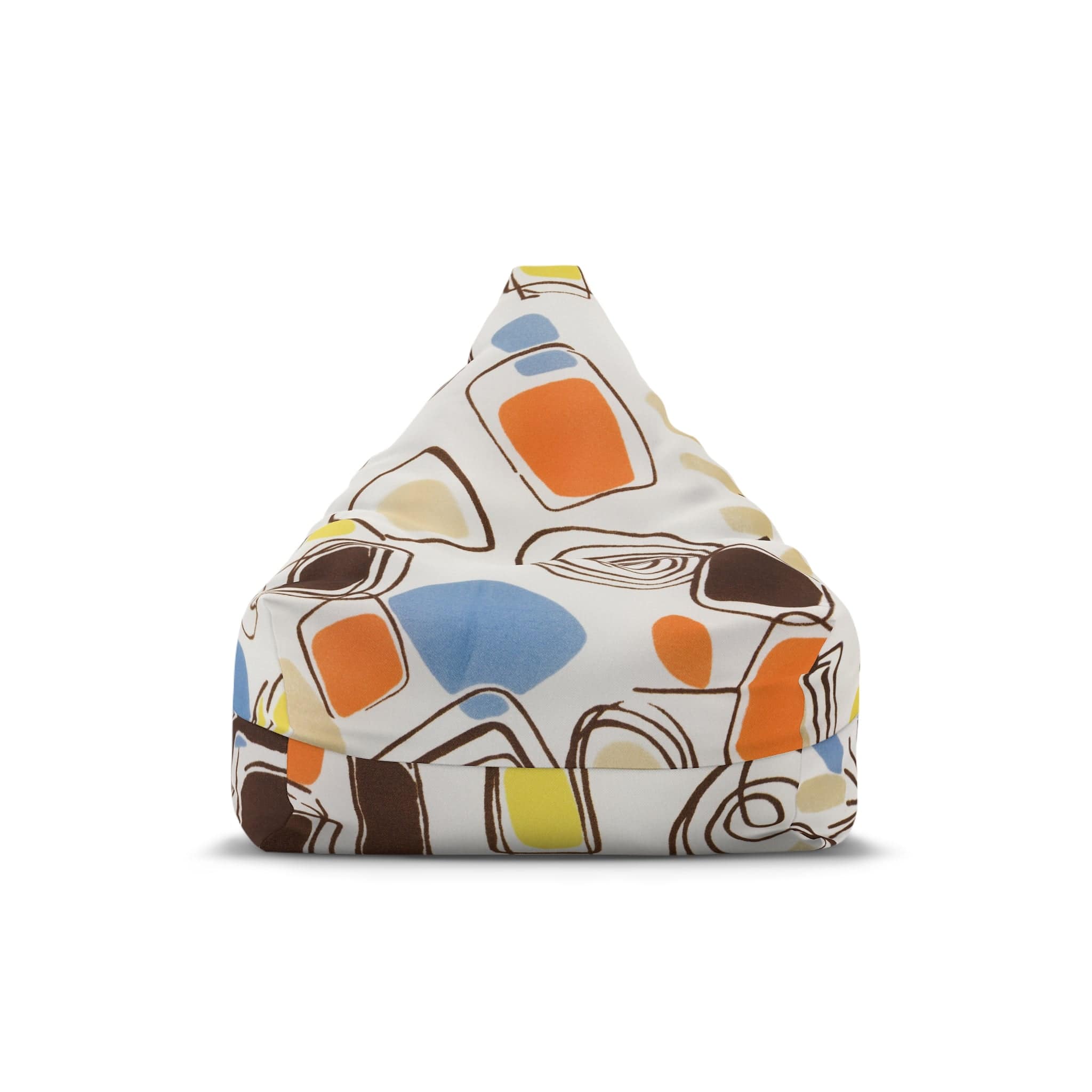 Kate McEnroe New York 1960s Mid Mod Retro Vintage Geometric Abstract Bean Bag Chair CoverBean Bag Chair Covers13103427314597615271