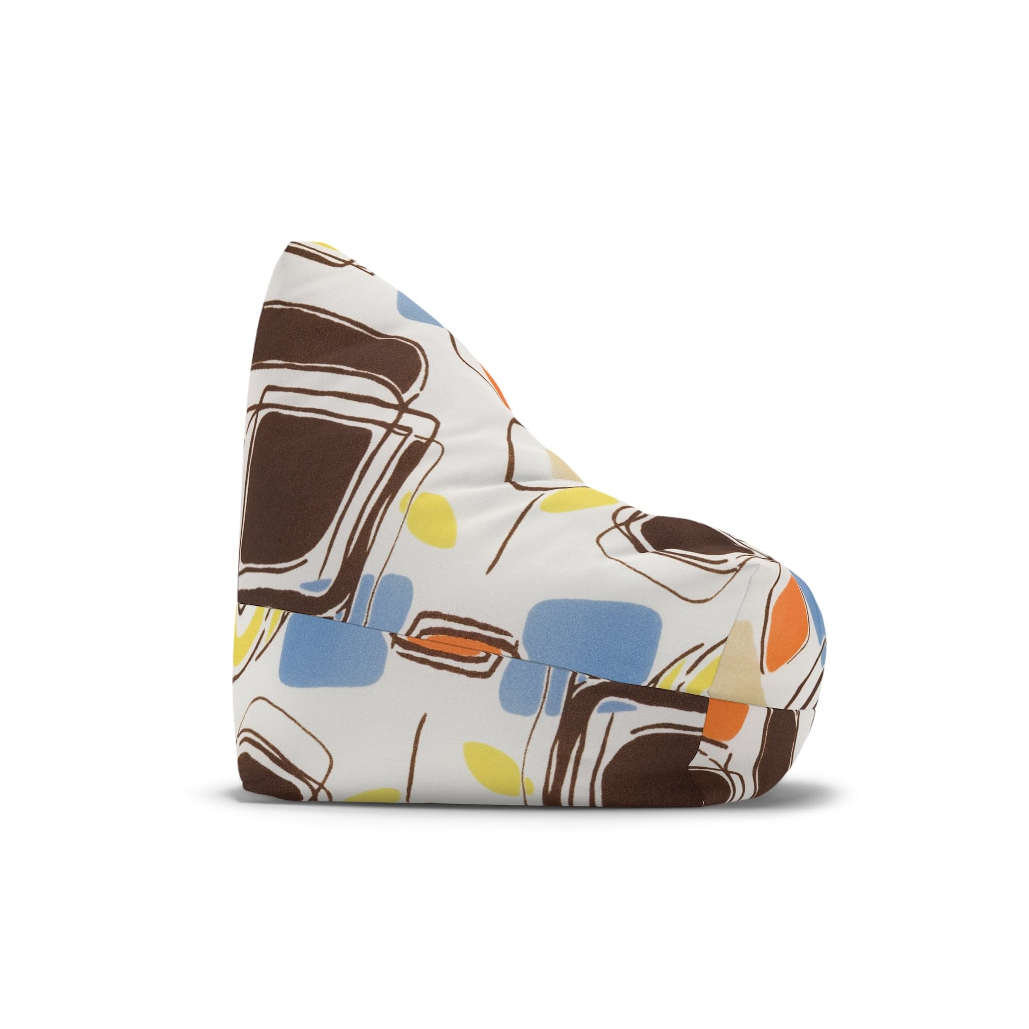 Kate McEnroe New York 1960s Mid Mod Retro Vintage Geometric Abstract Bean Bag Chair CoverBean Bag Chair Covers13103427314597615271