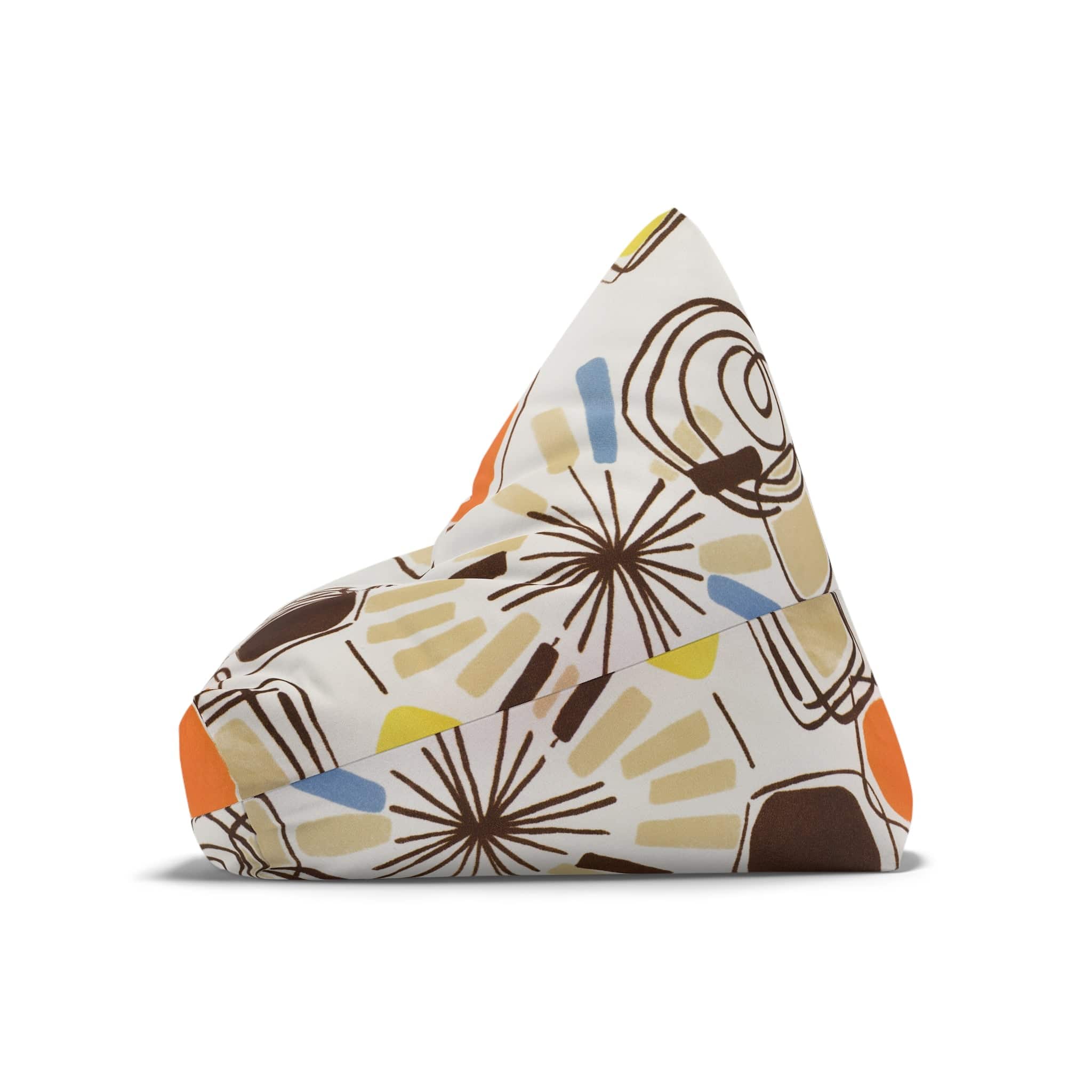 Kate McEnroe New York 1960s Mid Mod Retro Vintage Geometric Abstract Bean Bag Chair CoverBean Bag Chair Covers23919019117428071065