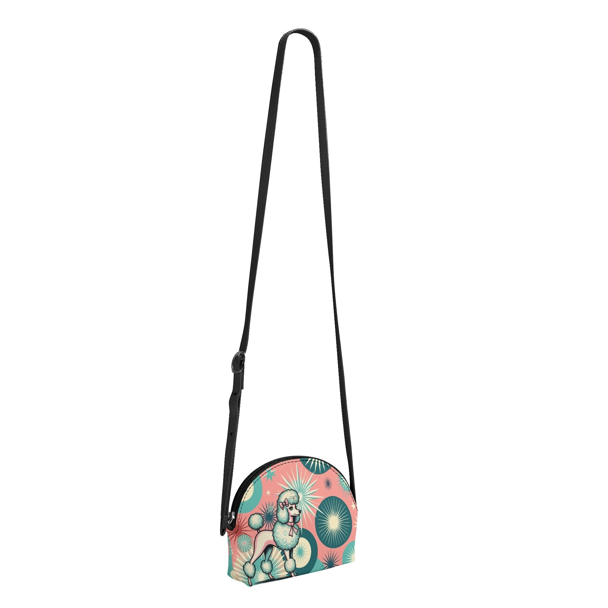 Kate McEnroe New York 50s Kitsch Cute Poodle Starburst Mini Purse, Retro Crossbody Bag, Mid Century Modern Girls HandbagHandbagsN67GMD2W - 1