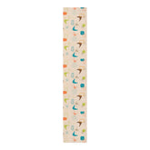 Kate McEnroe New York 50s Mid Century Modern Boomerang Starburst Table Runner, Retro Beige, Orange, Teal Blue, Lime Table LinensTable Runners20328300914304814819