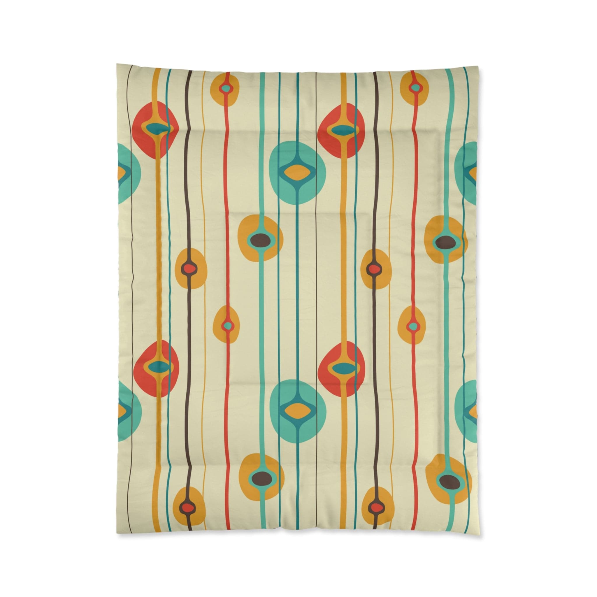 Kate McEnroe New York 50s Mid Century Modern Retro Geometric Amoeba ComforterComforters25944165277367609020