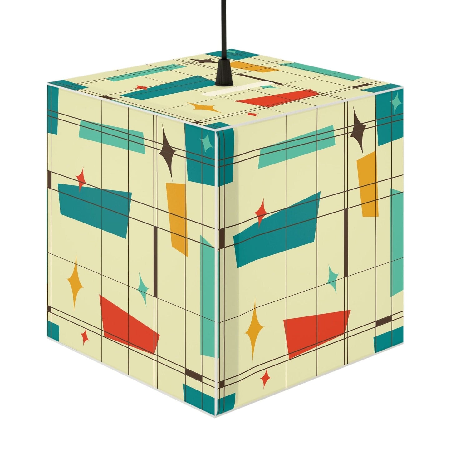 Kate McEnroe New York 50s Retro Geometric Light Cube Lamp Lamps