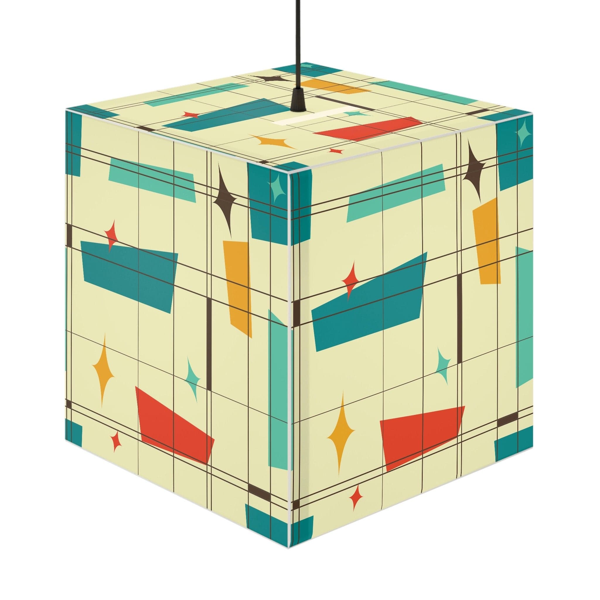 Kate McEnroe New York 50s Retro Geometric Light Cube LampLamps27067001768909480545