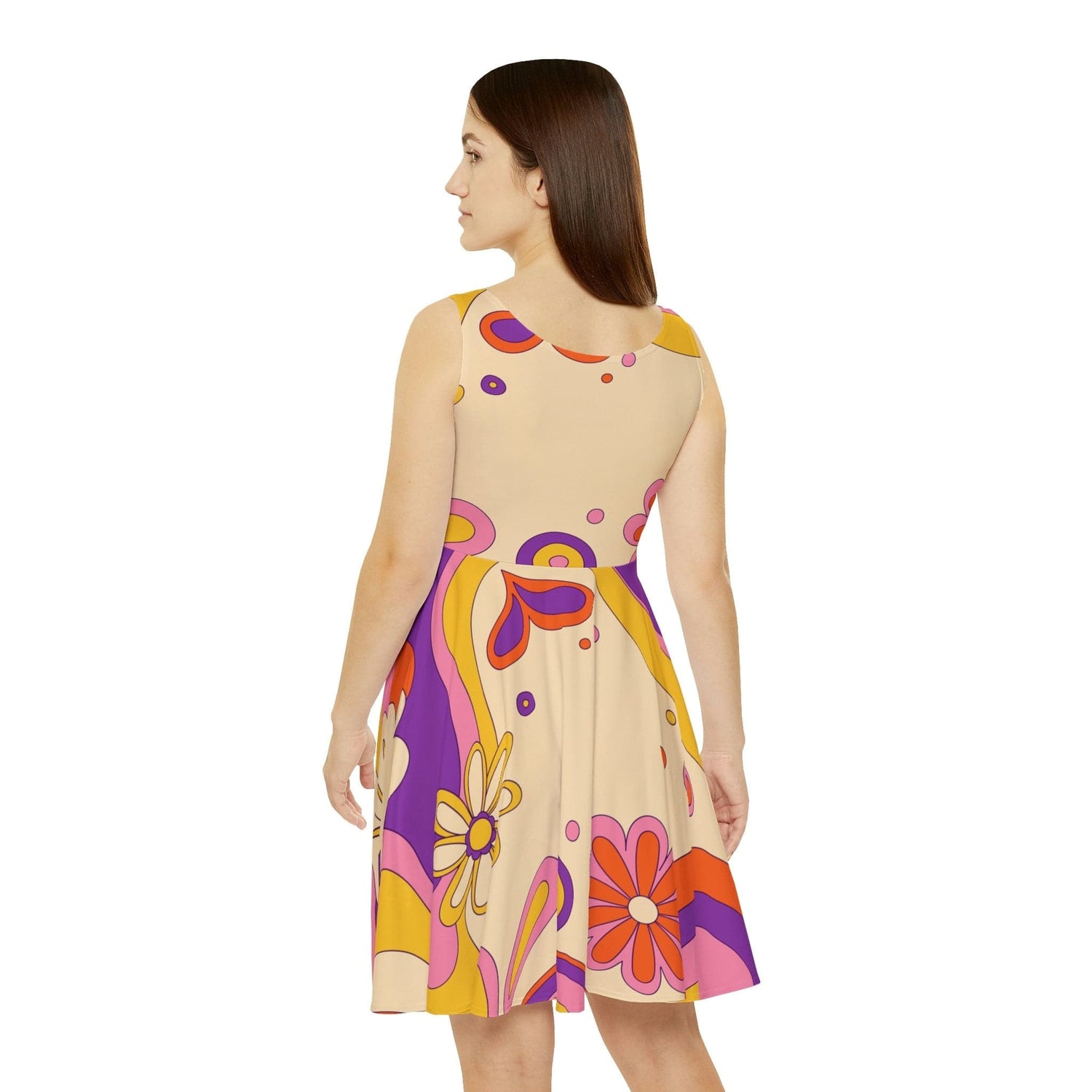 mid length skater dress US 2 / RED