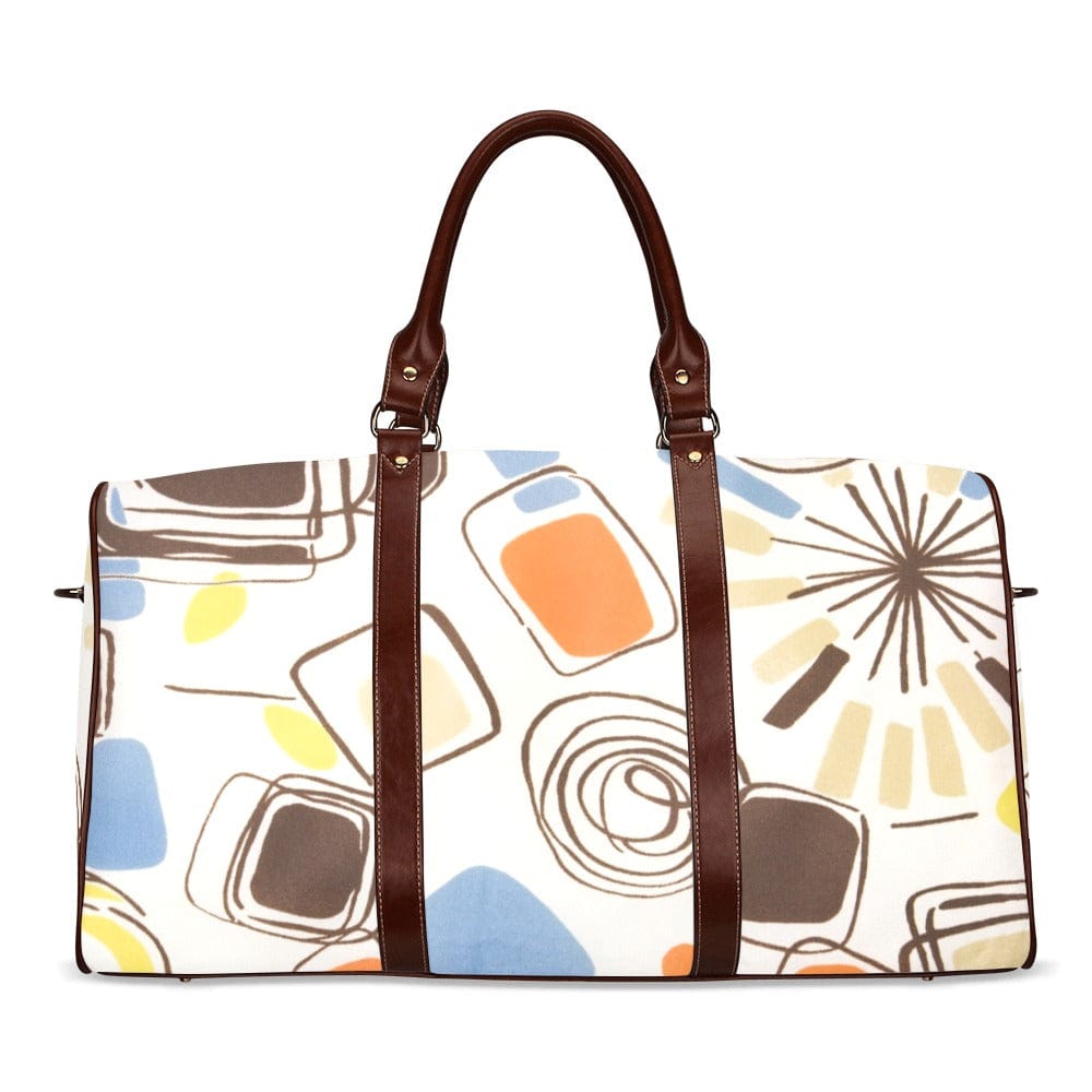 Kate McEnroe New York 60s Mid Mod Geometric Abstract Travel Bag Duffel Bags One Size D2819696