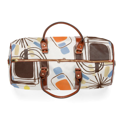 Kate McEnroe New York 60s Mid Mod Geometric Abstract Travel BagDuffel BagsD2819696