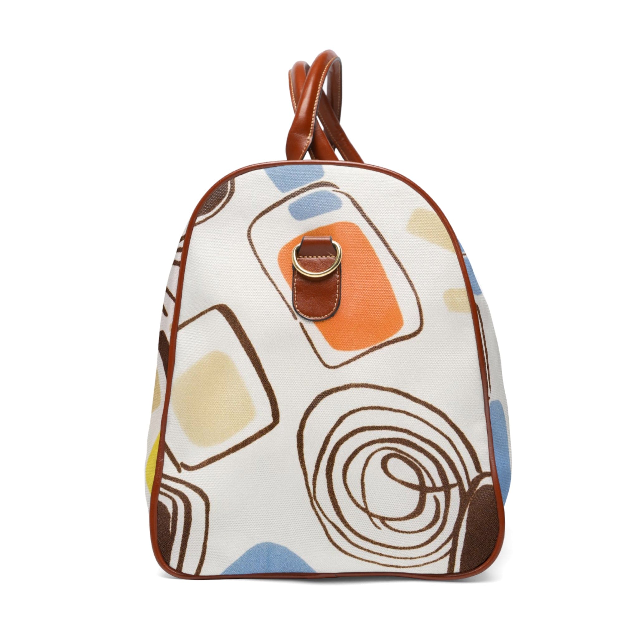 Kate McEnroe New York 60s Mid Mod Geometric Abstract Travel BagDuffel BagsD2819696