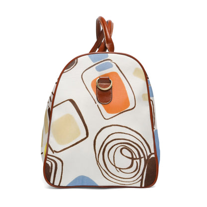 Kate McEnroe New York 60s Mid Mod Geometric Abstract Travel BagDuffel BagsD2819696