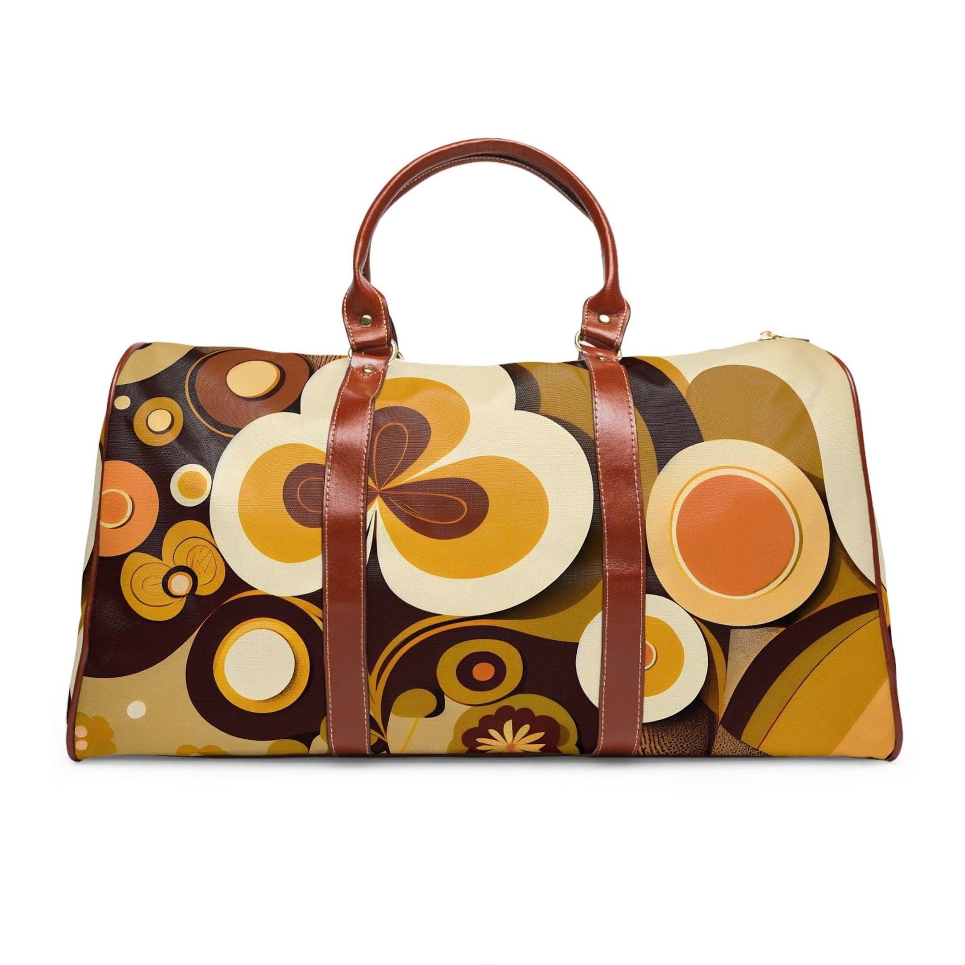 Kate McEnroe New York 60s Mid Mod Geometric Retro Travel Bag, MCM 70s Groovy, Hippie Bold Abstract Duffel Bag, Mid Century Modern Carry on Bag - 123481223 Duffel Bags 30499778719530606373