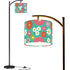 Kate McEnroe New York 60s Mod Flower Power Arc Floor Lamp, Mid Century Modern Groovy Floral Accent LightingArc Floor LampsauULpHTbAX