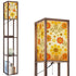 Kate McEnroe New York 70s Daisy Retro Tower Lamp, Mid Century Modern Storage Bookshelf LightLamp with ShelvesiwkauICWoh