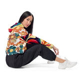 Kate McEnroe New York 70s Flower Power Retro Women’s cropped windbreakerJackets3842938_15794