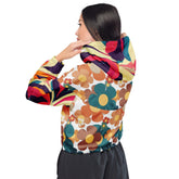 Kate McEnroe New York 70s Flower Power Retro Women’s cropped windbreakerJackets3842938_15794